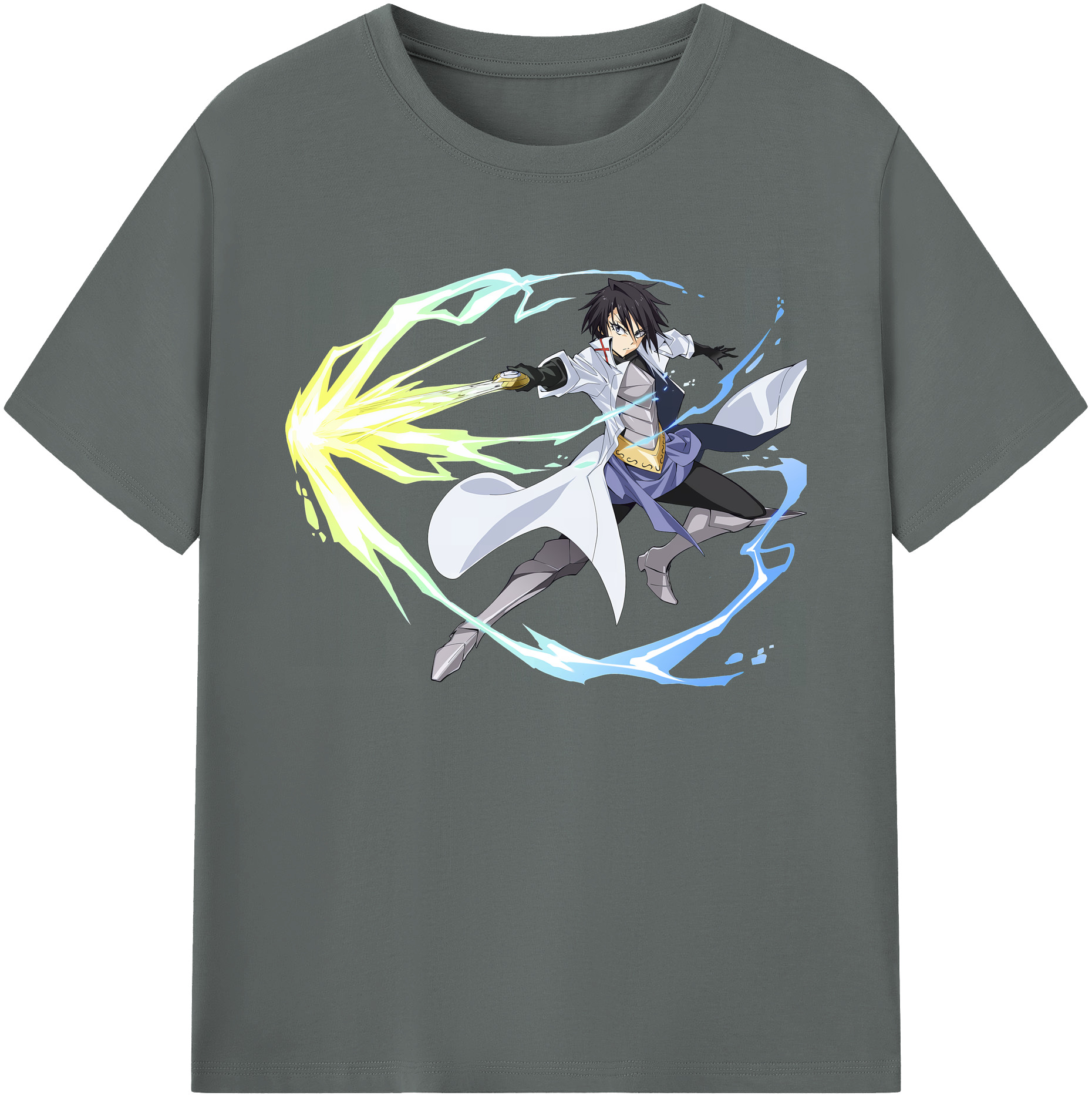 （画像用） 転スラ Regarding Reincarnated to Slime 綿100％ メンズ半袖Tシャツ｜肌触りやわらか＆通気性